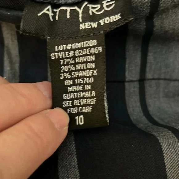 Attyre Striped Pull On Pants Size 10 - Picture 4 of 4